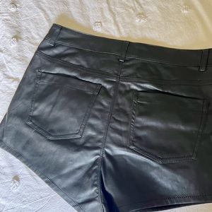 Faux Leather Shorts